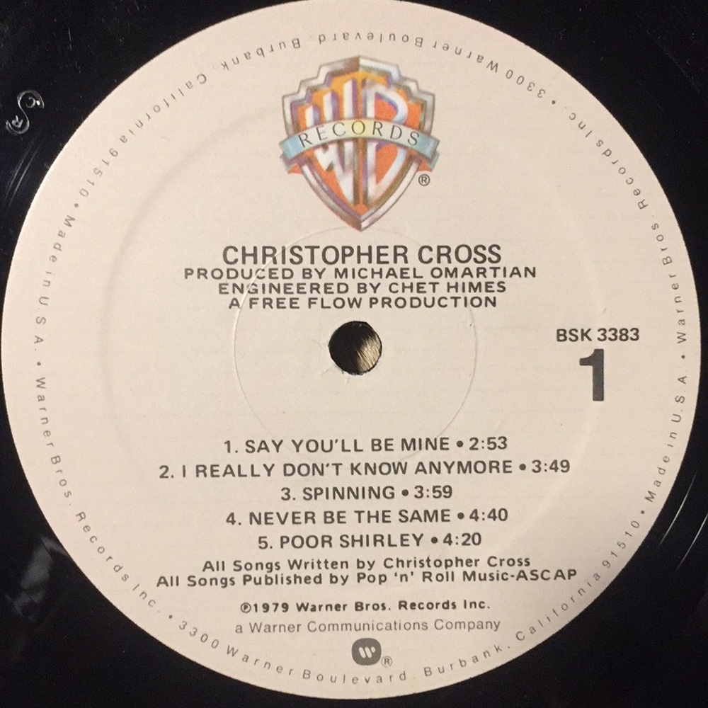 Christopher Cross - (Self-Titled) Vinyl LP - Picture 4 of 5